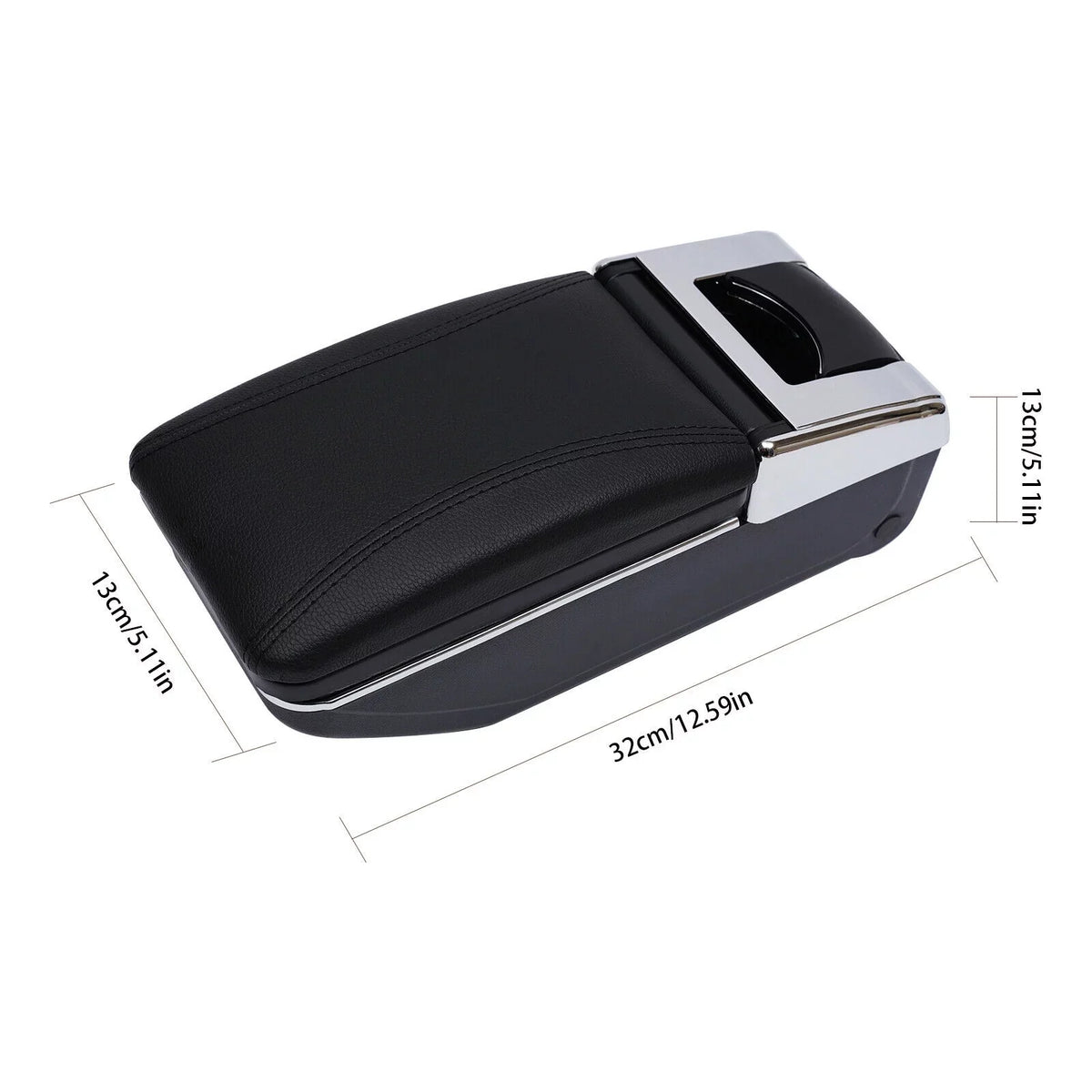 ZhdnBhnos Black Box Storage Rest 2007-2011 Console Car Holder Rotatable For Center Nissan Arm Container Armrest Versa/Tiida/Latio
