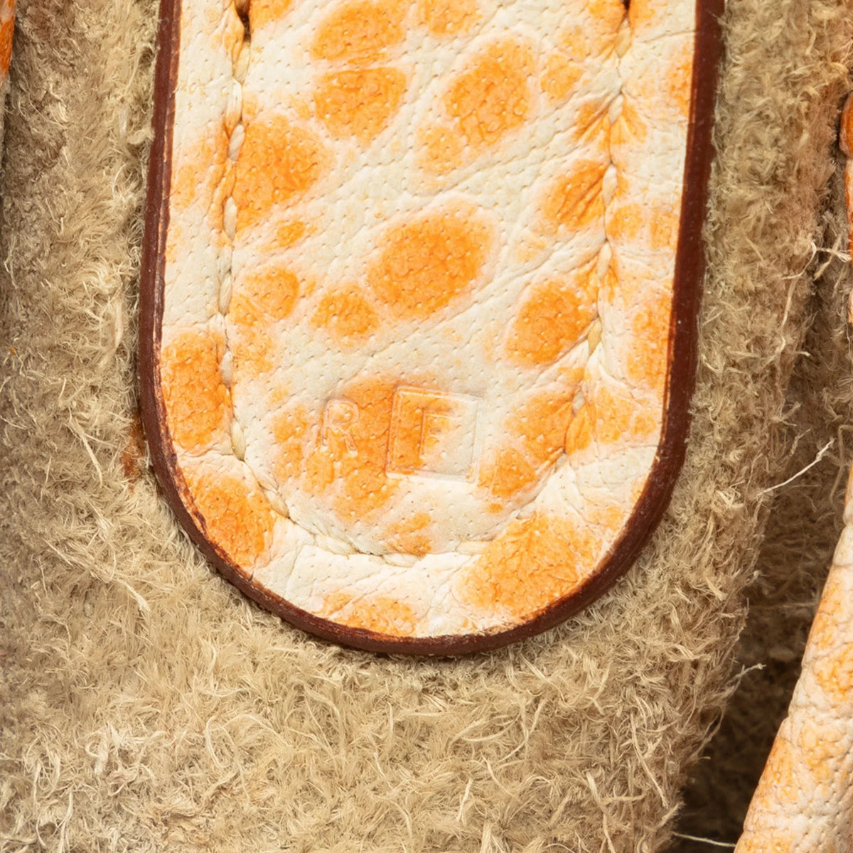Hermès Calf Evelyne (Good) I PM Bag Orange Buffalo Crossbody Unisex Authenticated Leather Dalmatian Pre-Owned