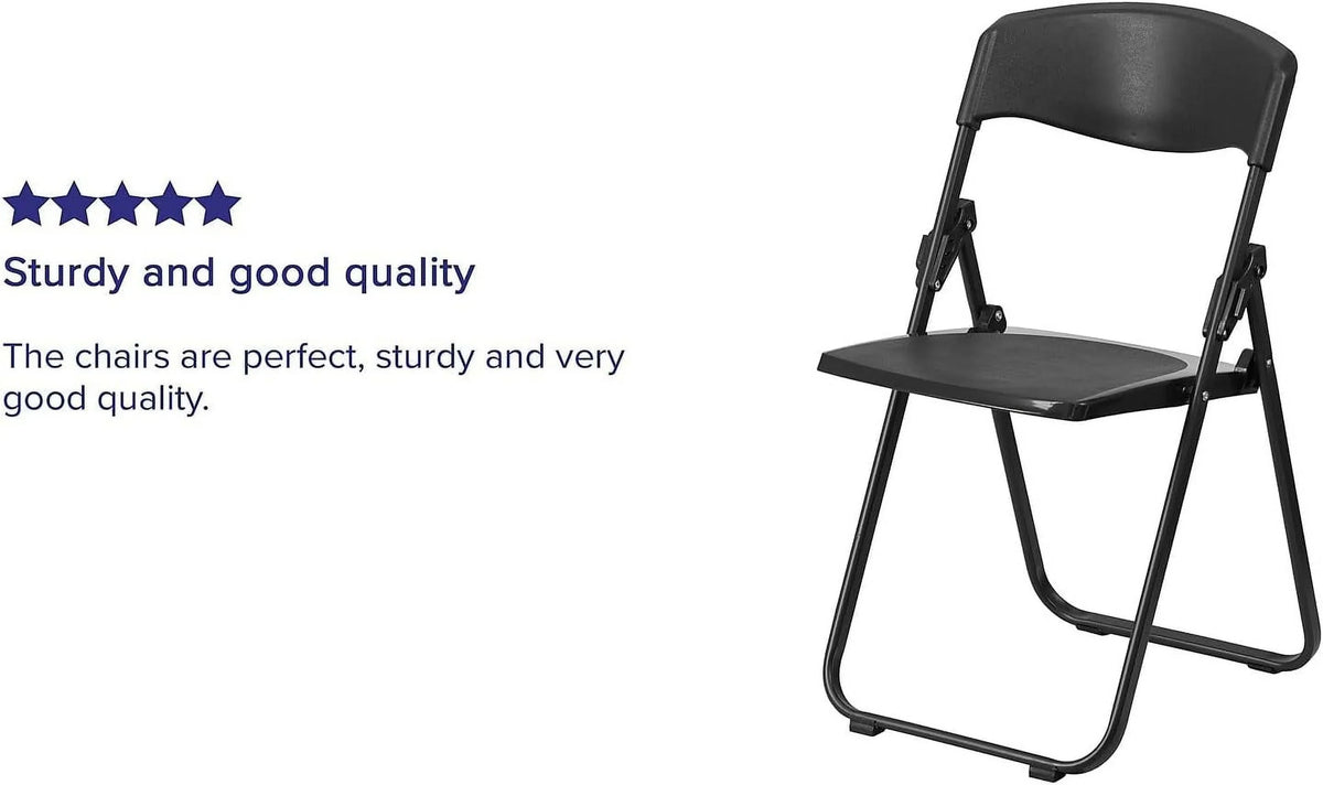 Folding Capacity With Black 6 Plastic Heavy 500 HERCULES Ganging Series Chair Built-In Duty Lb. Pack Brackets