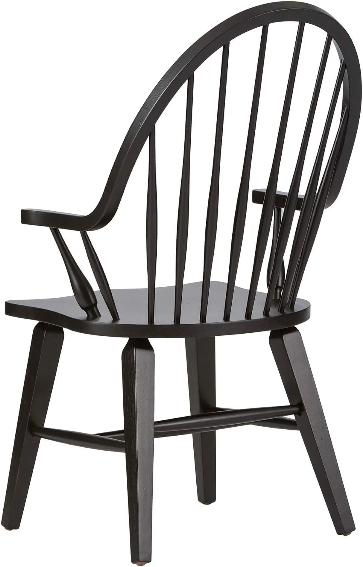 Chair, X Windsor Arm D25 Black H41, Back X W25