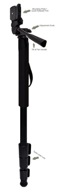 72" Professional Black / (Quick HF Canon Unipod For VIXIA R800 Monopod Release)
