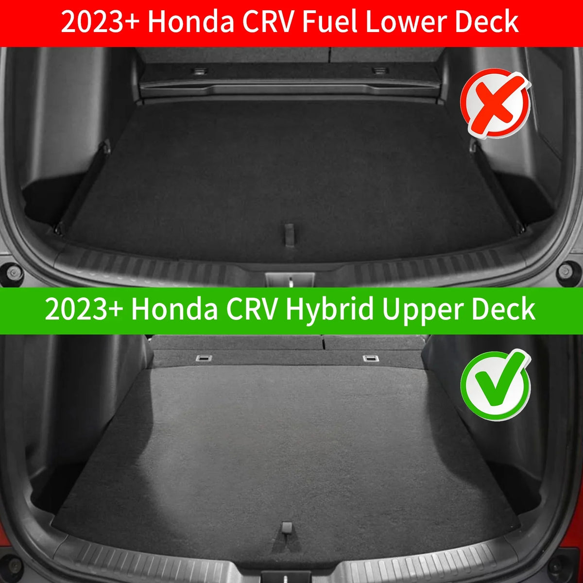 with Accessories 2024 CRV Liner Mat Trunk Honda Seat 2023 Trunk Cover Compatible Deck, CR-V Cargo Mat+Backrest Hybrid Mat (Fit Back Mats) Honda Cargo Upper Protector