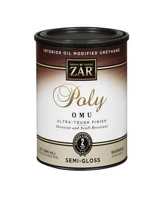 1 Semi-Gloss Clear ZAR Zar Max Ultra Qt. Polyurethane