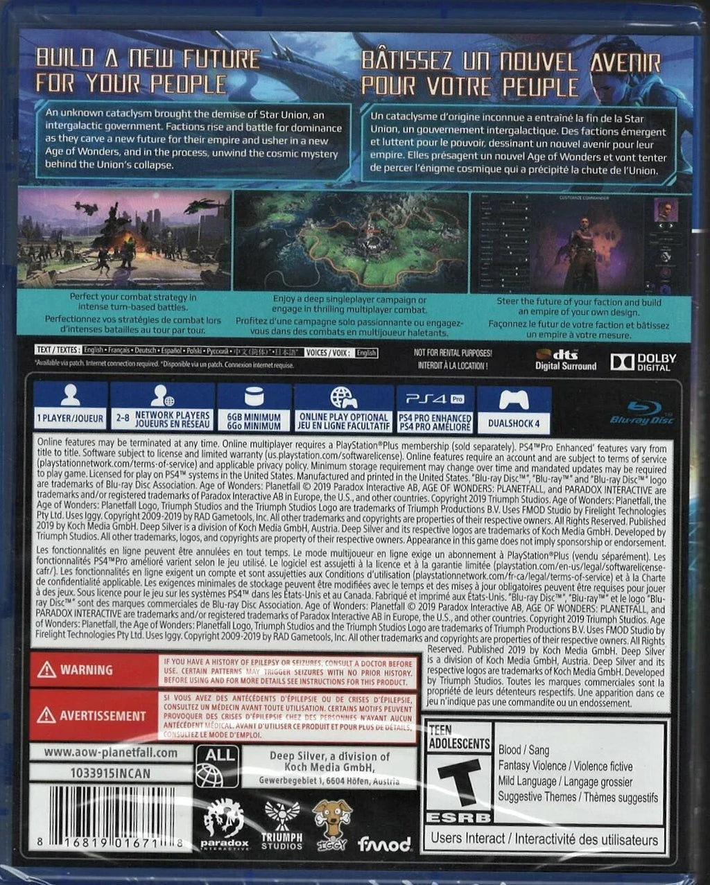 of Planetfall Factory Version) PlayStation Age (Brand Wonders: PS4 US New Sealed