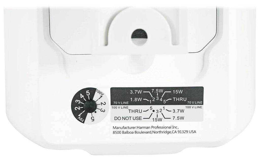 Speakers 23-1 Commercial White JBL Wall 3" 70v Control (10) Indoor/Outdoor + Amp