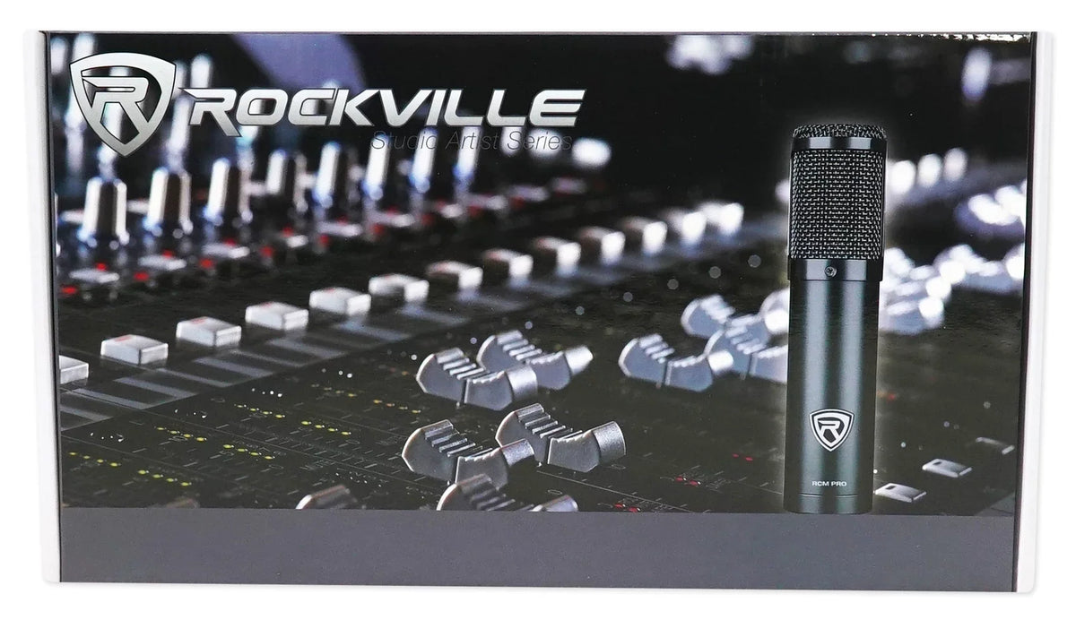 Condenser PRO Shield Rockville Podcast Studio/Recording RCM Microphone+Isolation
