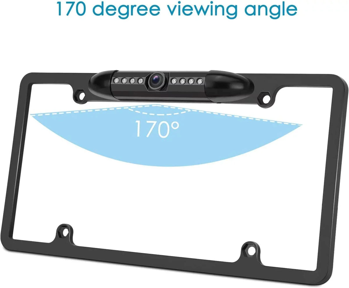 License DNX693S DNX-693S Black Backup Camera Plate for Rearview Waterproof Kenwood