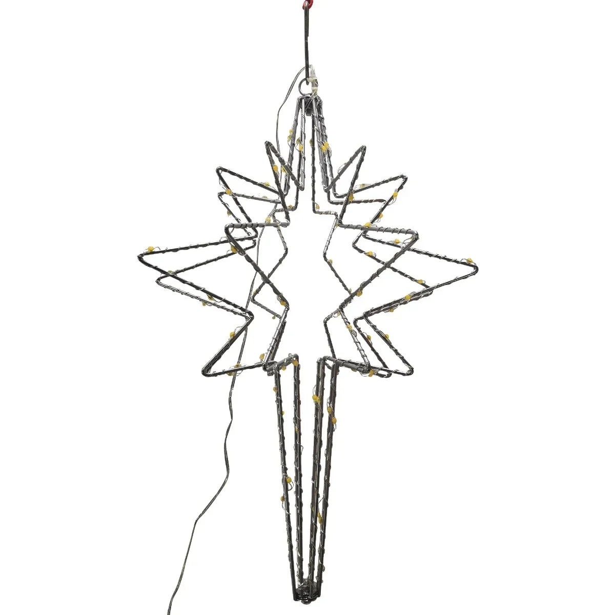Lighted 18 In. Decoration Alpine Bethlehem White BST106WW Star LED Warm