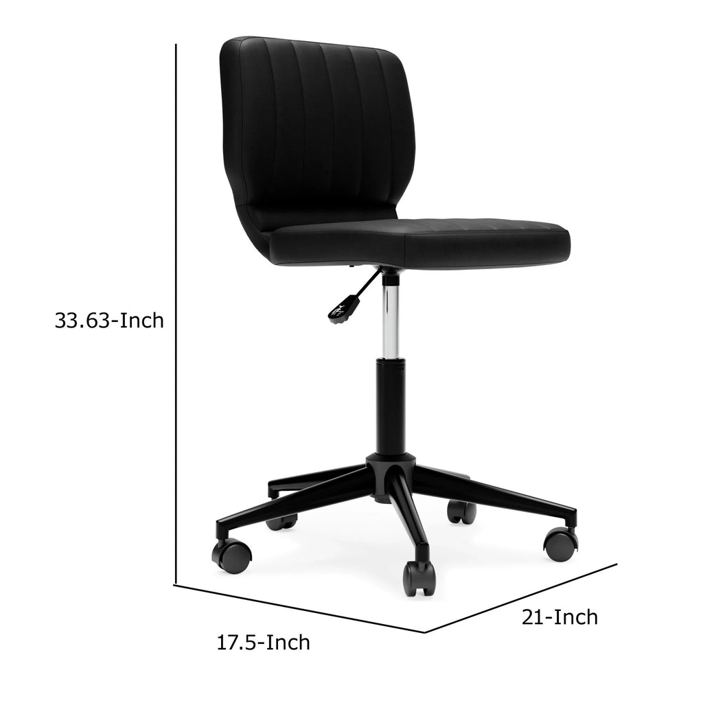 Black Chair, Chanel Sara Modern Tufted, Office 18 Swivel Leather, Faux Inch