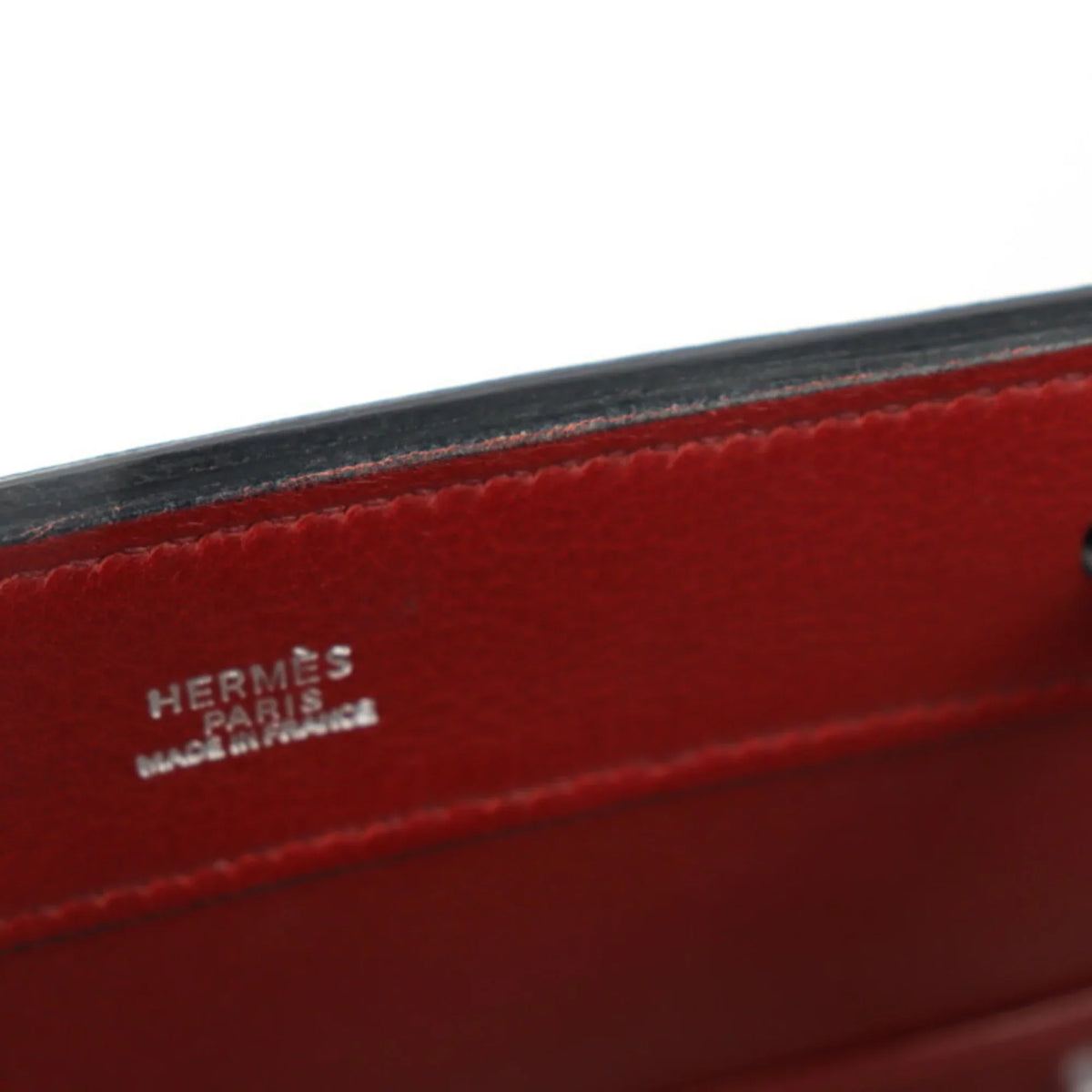 □E Museau stamp Ash (Good) Rouge Taurillon Shoulder bag HERMES Tote Hermes Pre-Owned Clemence