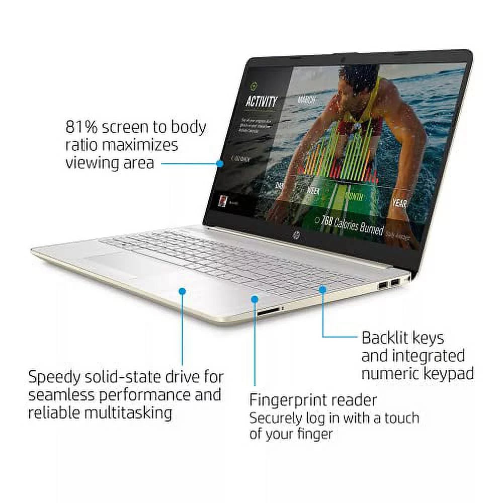 BT Graphics 11th 11 Windows Intel DDR4 Intel 256GB Xe w/RE RAM NVMe WiFi Accessories Keyboard Backlit HP Webcam Laptop 4-Core Pro Iris 2022 15.6" FHD 8GB PC i5-1135G7 SSD Gold RJ45 HDMI USB-C AC