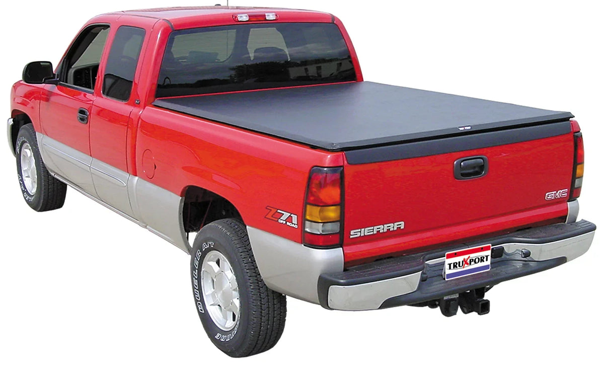 2007 Tonneau Cover Silverado/Sierra Truxport Compatible 5' 1500 Classic | 8" Chevy/GMC (68.4") Truxedo Bed | Bed Roll Up Soft with Truck 280601 2004-2006,