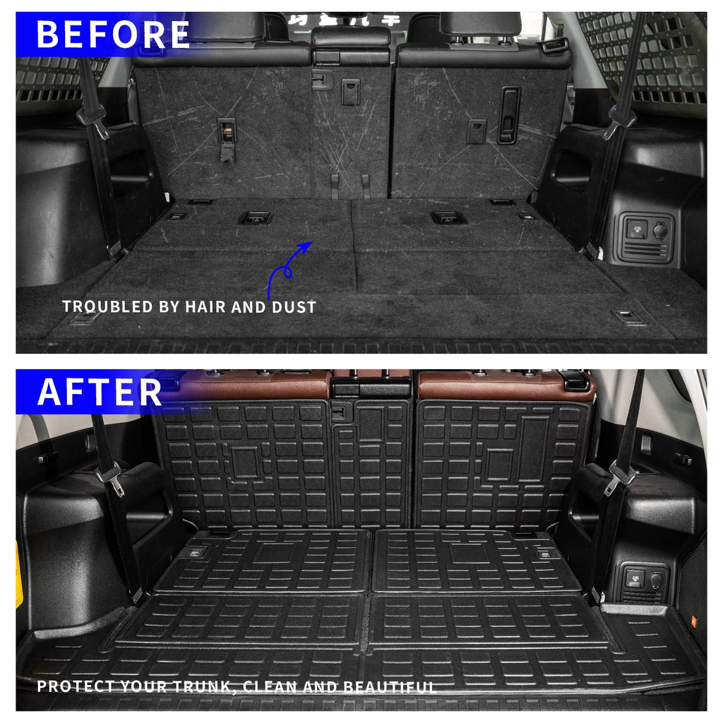 Floor Toyota Mat Seats Accessories 7 Cargo 2013-2023 4Runner Mat Mats Fit Cargo Liner Trunk