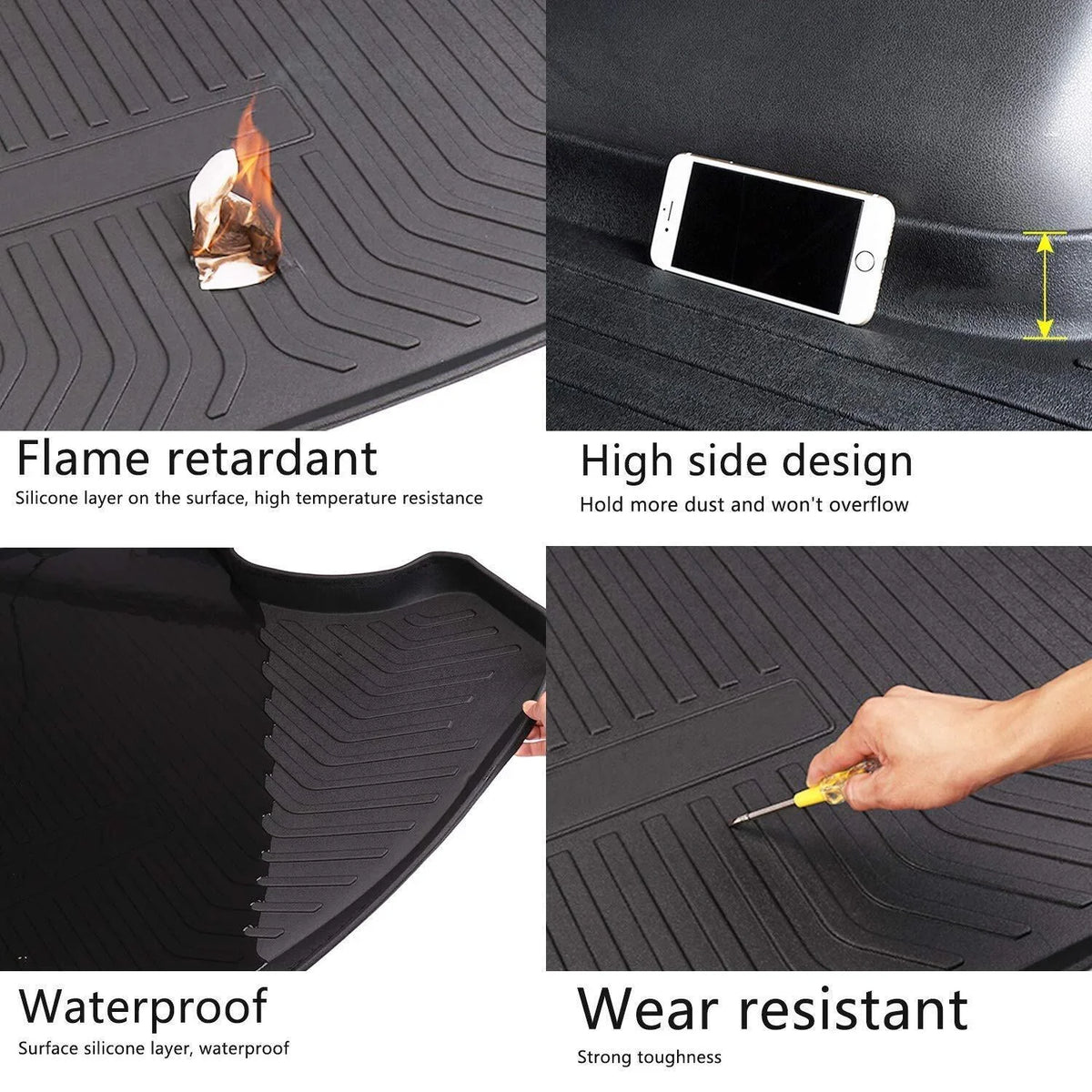 for Waterproof Mat Mats Trunk Liner 2020-2023 Highlander Custom Cargo Toyota