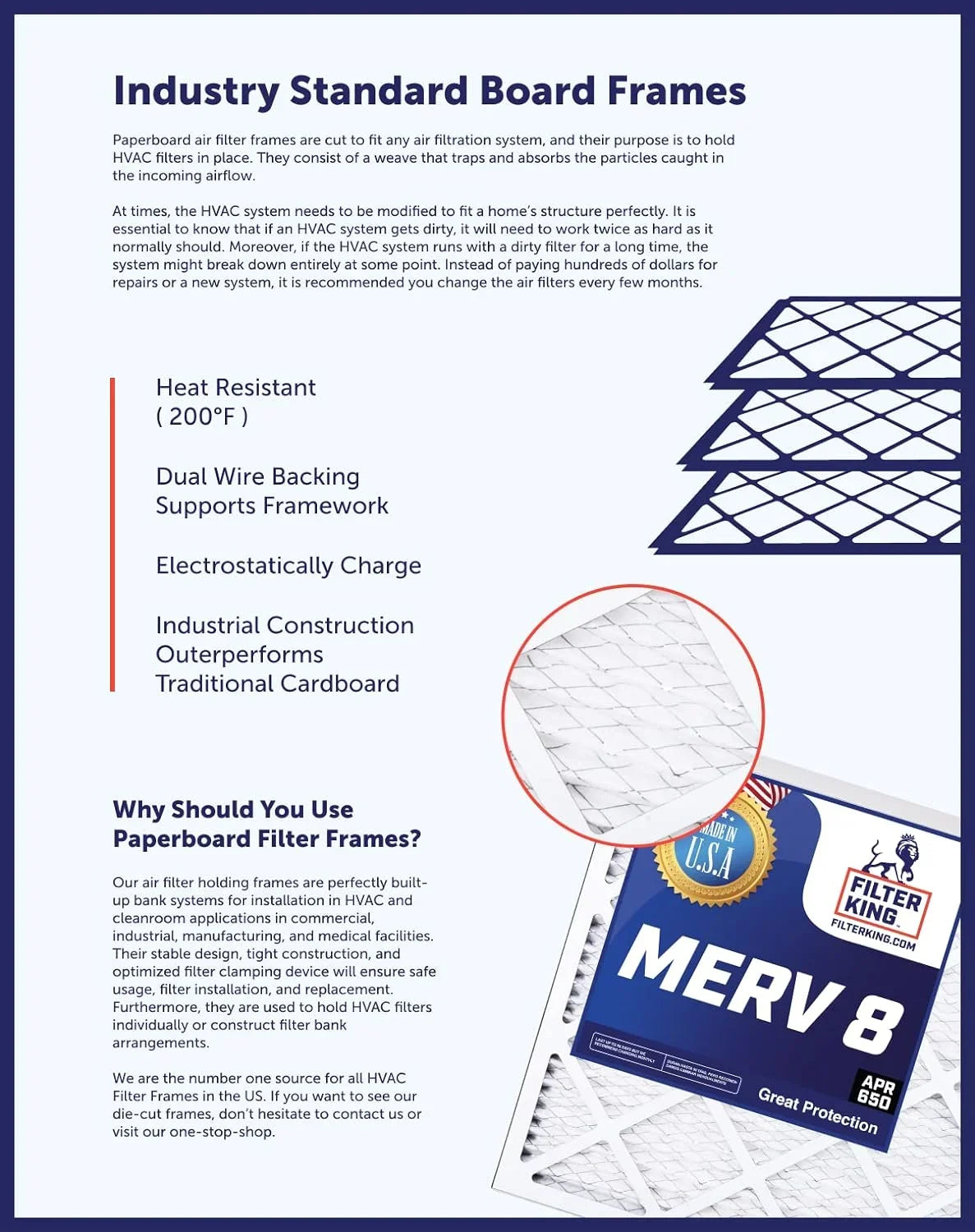 MERV Furnace IN 4-PACK Air A/C 16.5 12.5 USA HVAC 12.5x16.5x1a Pleated King Filters | x Actual | 8 Size: x | MADE .75" | Filter Filter