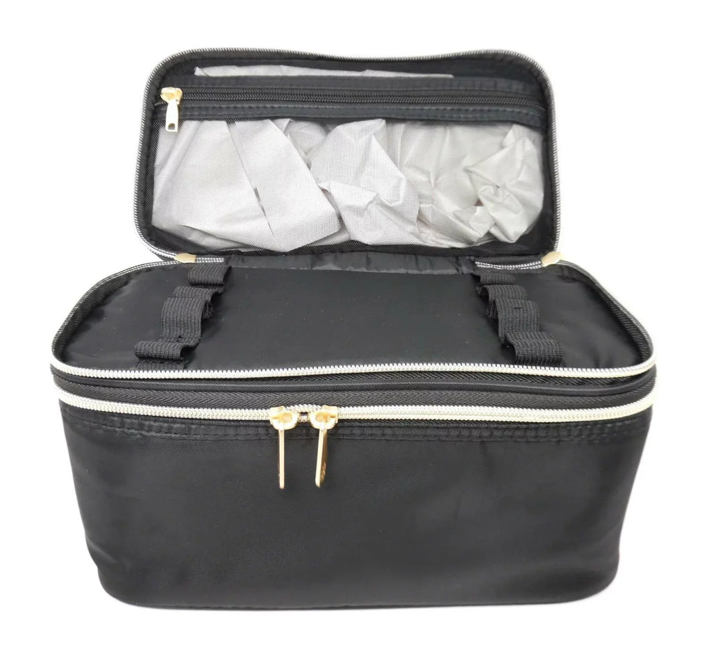 Sonia Black - Zip Black Kashuk Makeup Train Bag Double Case