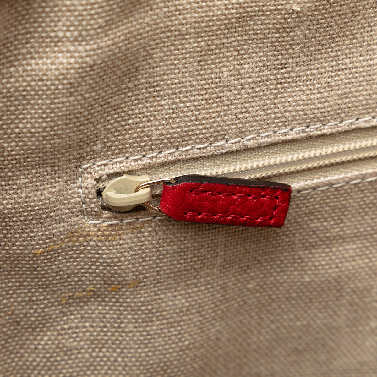 Leather Red Unisex Satchel Charm GG (Good) Calf Authenticated Dome Gucci Pre-Owned Convertible