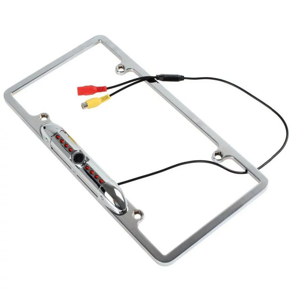 Camera License Plate Frame Car Vision Backup Reverse Night Kit 170 US Rearview
