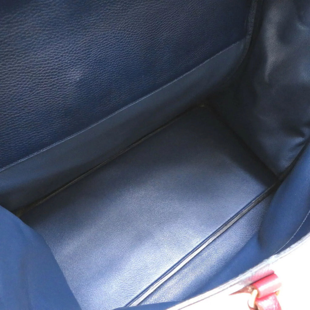 Bag Engraved Roy Drag Red 〇Z 48 (Fair) Ardennes Hermes Blue Boston Pre-Owned Rouge Voyage Bicolor Vif