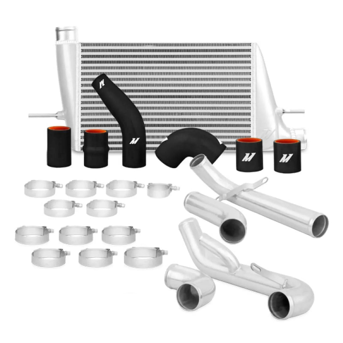 Performance With Silver Kit Mishimoto 2008-2015 Intercooler Lancer Compatible MMINT-EVO-10KSL Evo X Mitsubishi