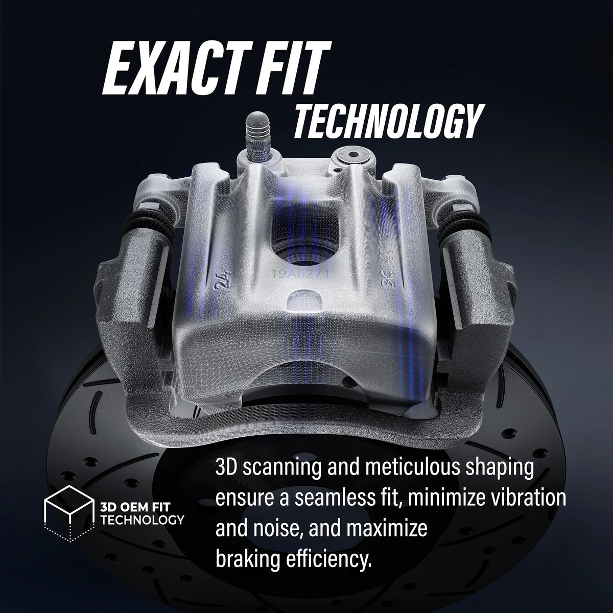 C/V For Rear Front Rotors Ceramic KC8-100707C Pads Disc Kit Auto And Caliper Dual Ram With 2012 Brake Piston Transit