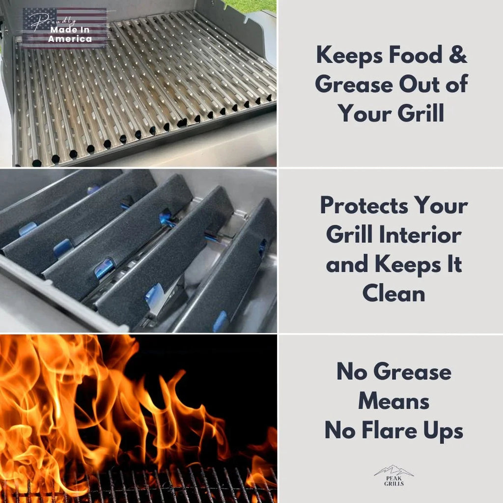 Weber System for Half | Genesis Peak Replacement II, Grill Grate Grate Grills™ Surface.
