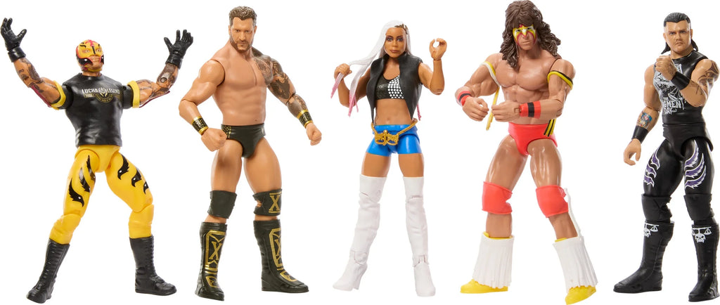 Look Mysterio WWE Dominik & 6-inch Superstar Life-Like Figure, with Action Articulation Collectible
