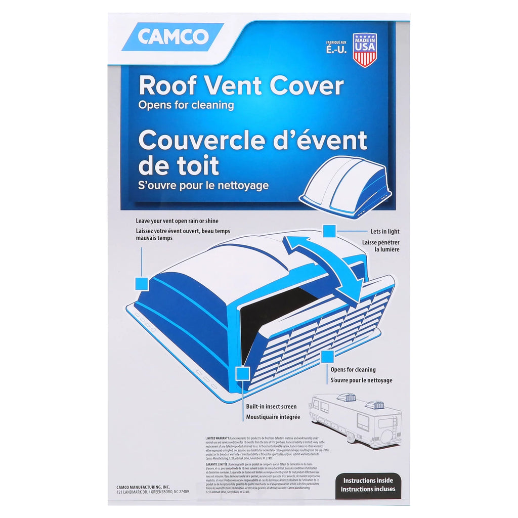 (Black) Cover Vent 40443 RV Camco Roof