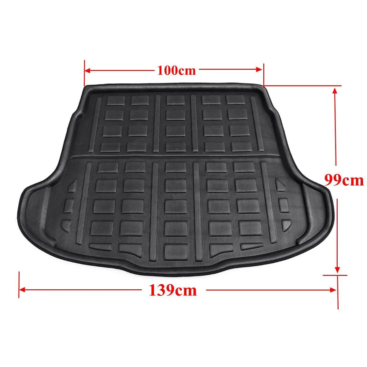 Black 1pcs Floor Waterproof Cargo Trunk CRV Weather, Boot Rear Honda Mat 2007-2011 Liner for CR-V All Tray
