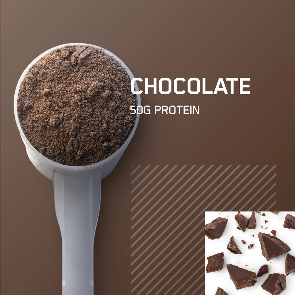 12 Chocolate, Powder, Servings Serious Nutrition, 16 Optimum Mass, lb, 50g Protein