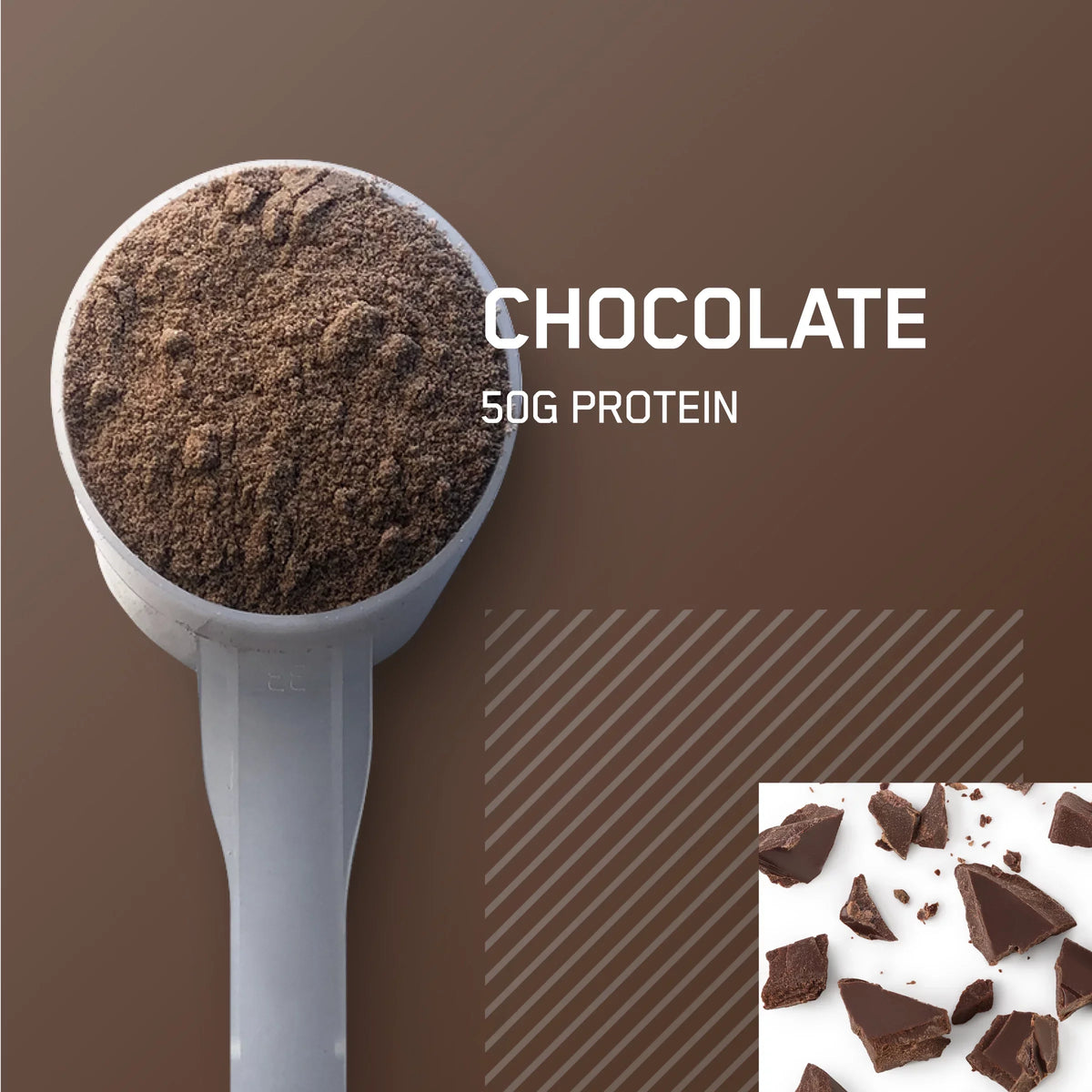 12 Chocolate, Powder, Servings Serious Nutrition, 16 Optimum Mass, lb, 50g Protein