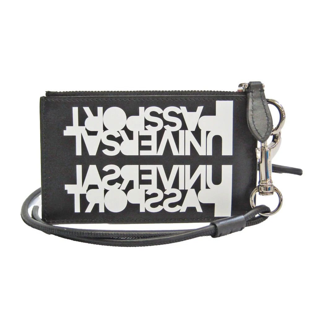 Pre-Owned 8051832 Card Burberry Coin Leather (Good) Case Case Black