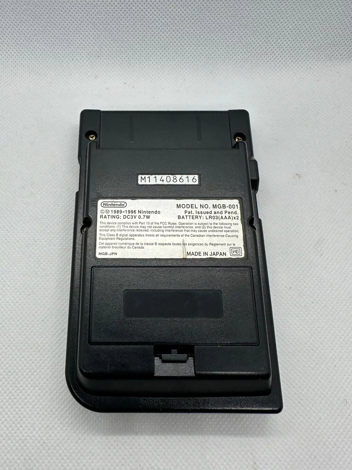 Game Authentic Collectable Console OEM Great, Black, Boy Pocket Nintendo Works %100 GameBoy Rare Tested