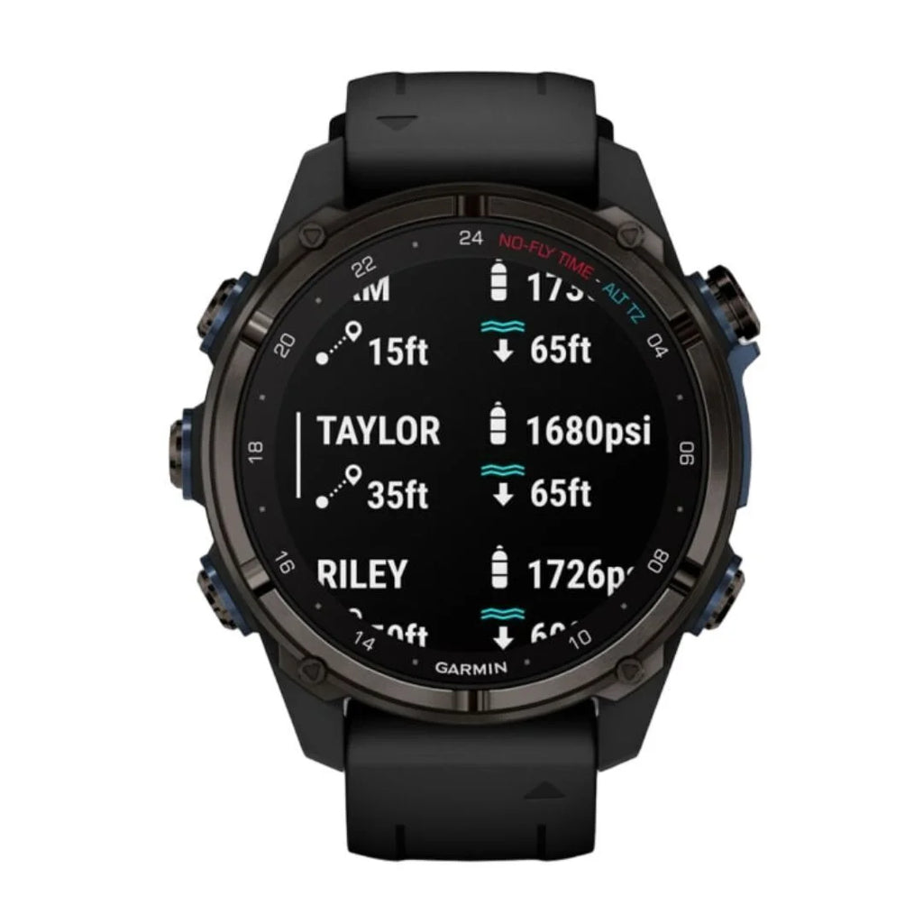 '- Carbon Garmin Ti Mk3i Descent DLC 43mm Gray -