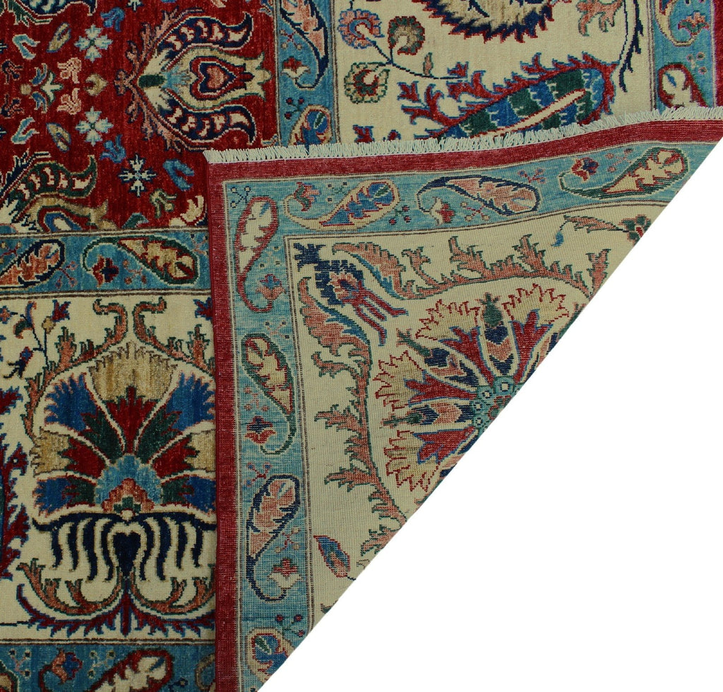 Aria Red/Ivory Dona x 9'9" Rug, 8'1"