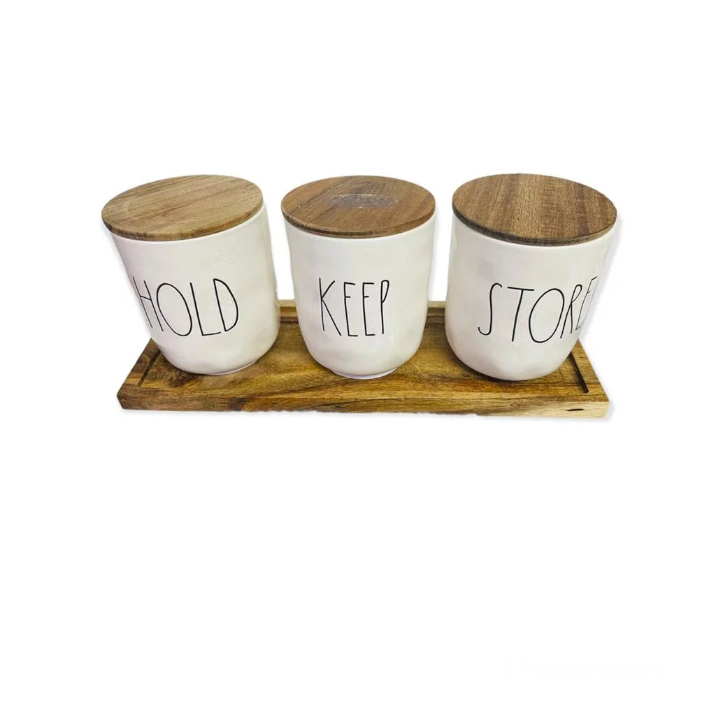 Keep Set Jar Store” “Hold Rae Dunn