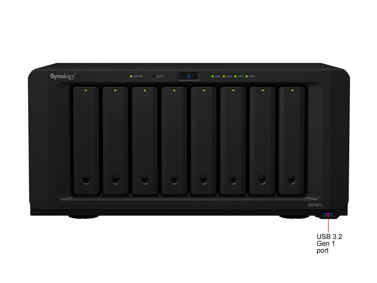 8 DiskStation NAS bay DS1821+ (Diskless) Synology