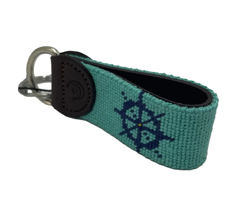 Nautical Wheel Fob Key and Anchor -