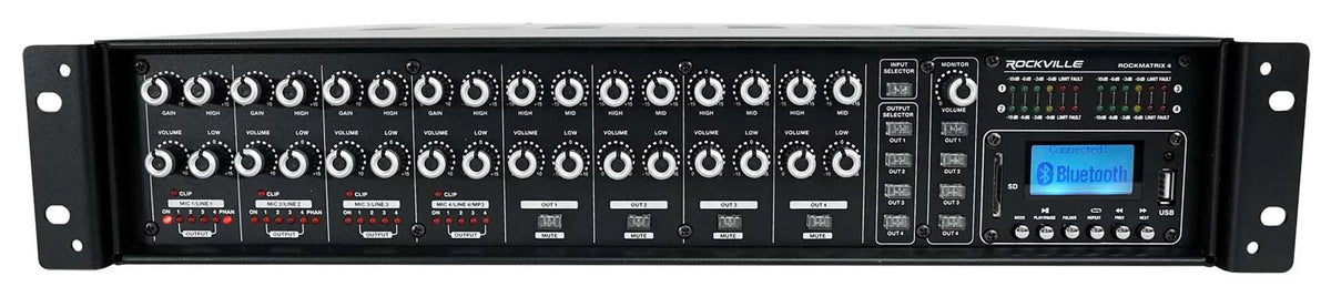 ROCK Speakers Multi Black Receiver+6) Rockville MATRIX Wall Ceiling+2) Home Room