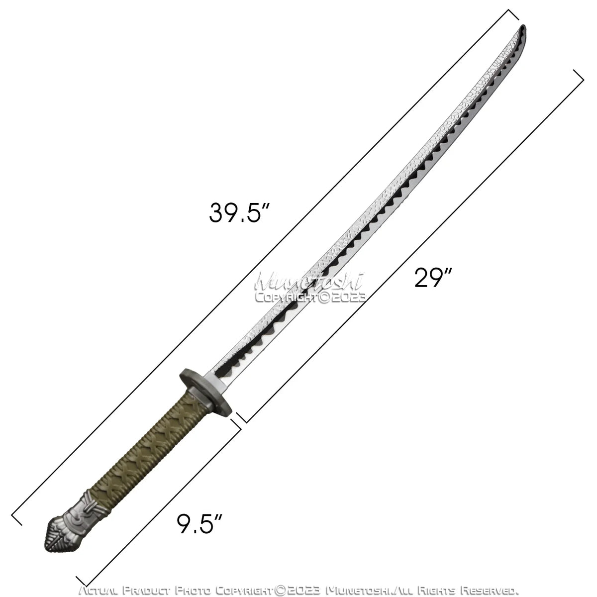 Elden Sword Samurai Munetoshi Fantasy Cosplay Moonveil 39.5” Katana Medieval FOAM