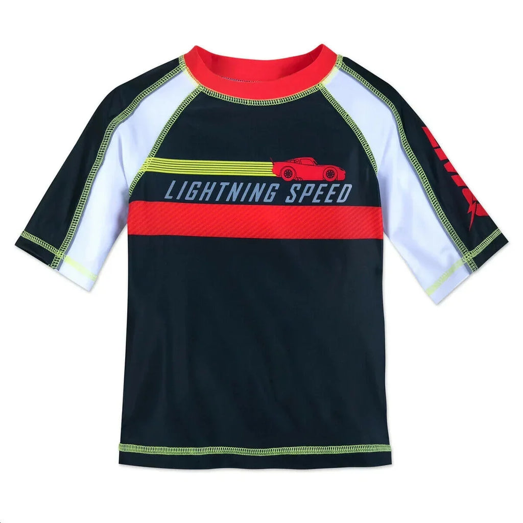 Swim Guard Disney Lightning Cars Boy Size Rash Shirt Store 5/6 McQueen