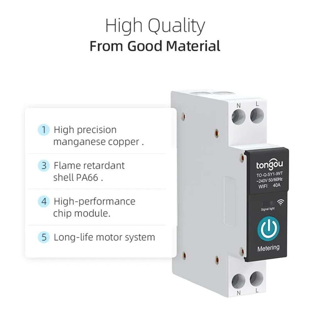 Wifi Circuit Switch Home Home Smart Can Wireless Remotely Metering Function Breaker Control Smart Switch With