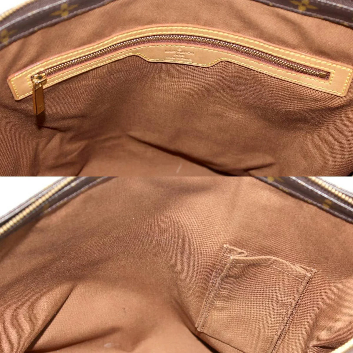 M51151 Handbag VUITTON Tote Pre-Owned Monogram (Good) Louis LOU Bag Meso Vuitton Hippo