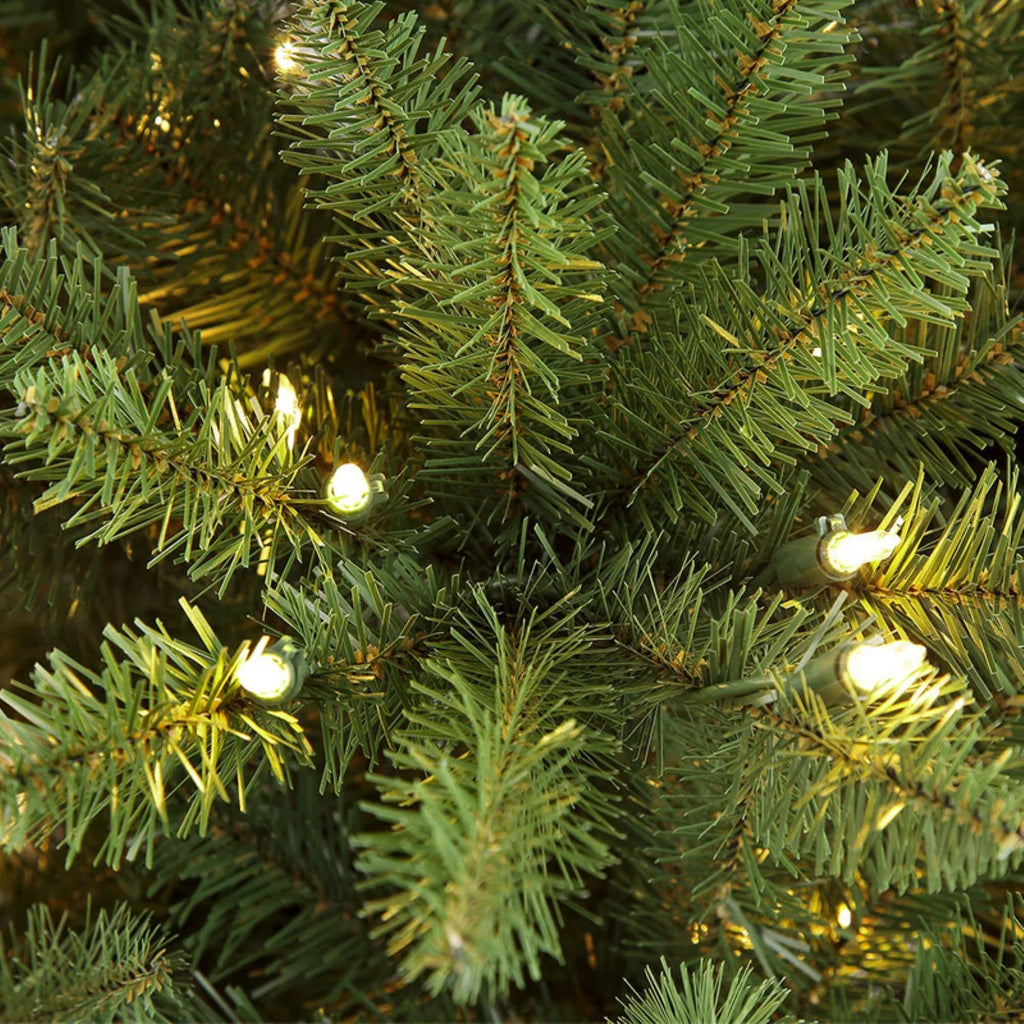 Pre-lit Artificial Fraser Clear 800 UL Fir Christmas Tree Lights listed 9 ft. Slim