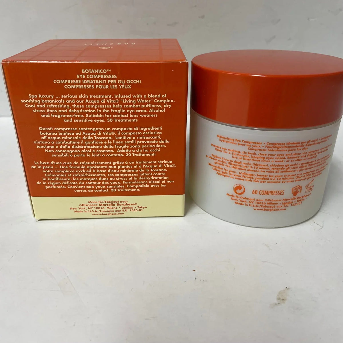 Botanico 60 Borghese Eye Compresses By Count