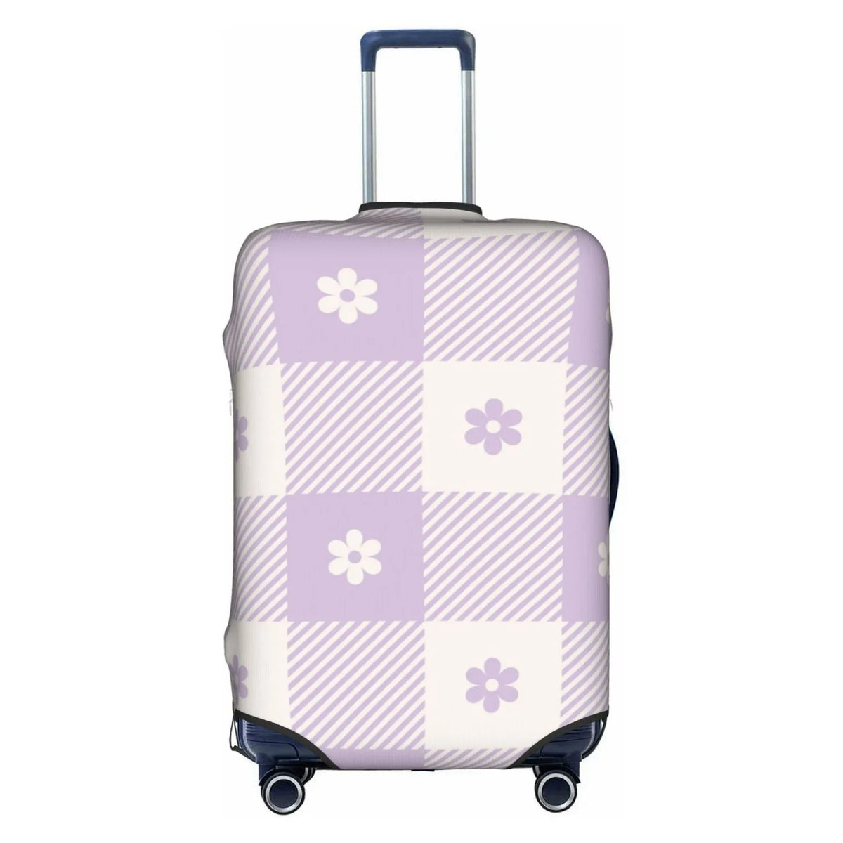 Floral Kll Luggage Suitcase Suitcase Cover Protector- Plaid Buffalo Cover Purple