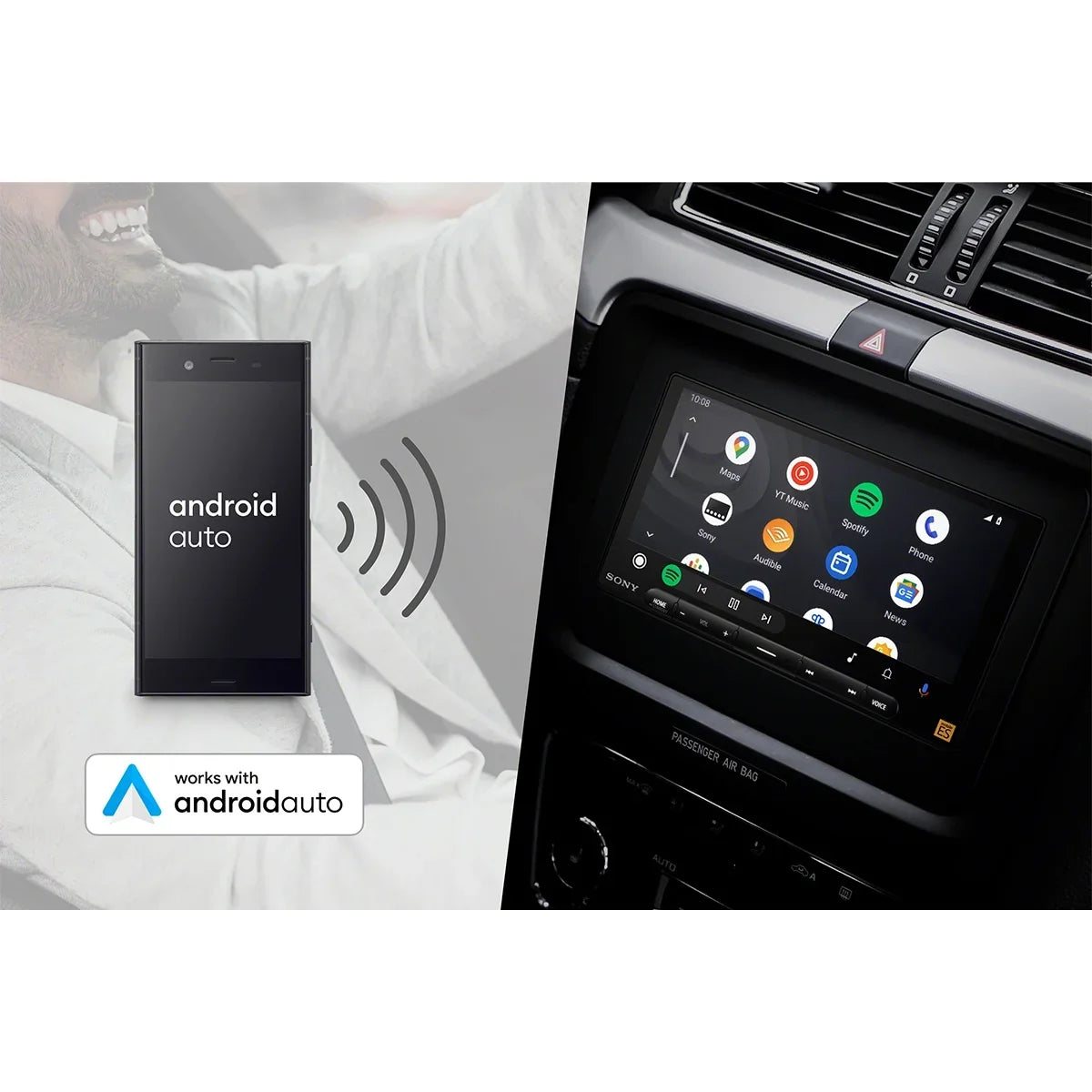 Android Auto 6.75" ES Apple Receiver Sony Wireless Mobile High-Resolution Mobile XAV-9000ES and CarPlay Media with