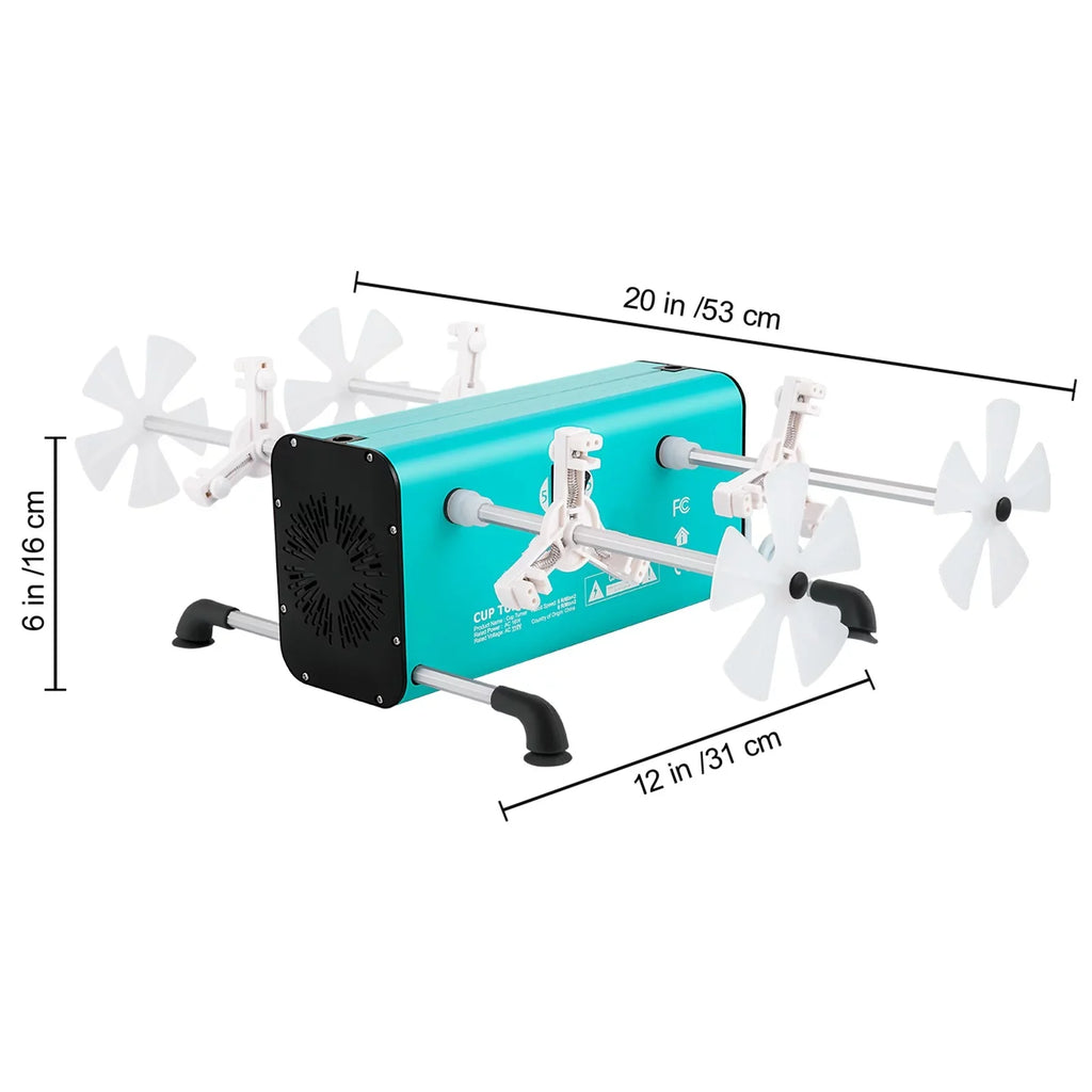 Mute DIY 2 Multiple Switches Spinner 4 Rotator Crafts Tumbler, Speeds Machine BENTISM for Removable Turner Kit Motor, Tumbler Crafts for Independent 4 with Glitter 4 Arms, and Adjustable Epoxy Cup