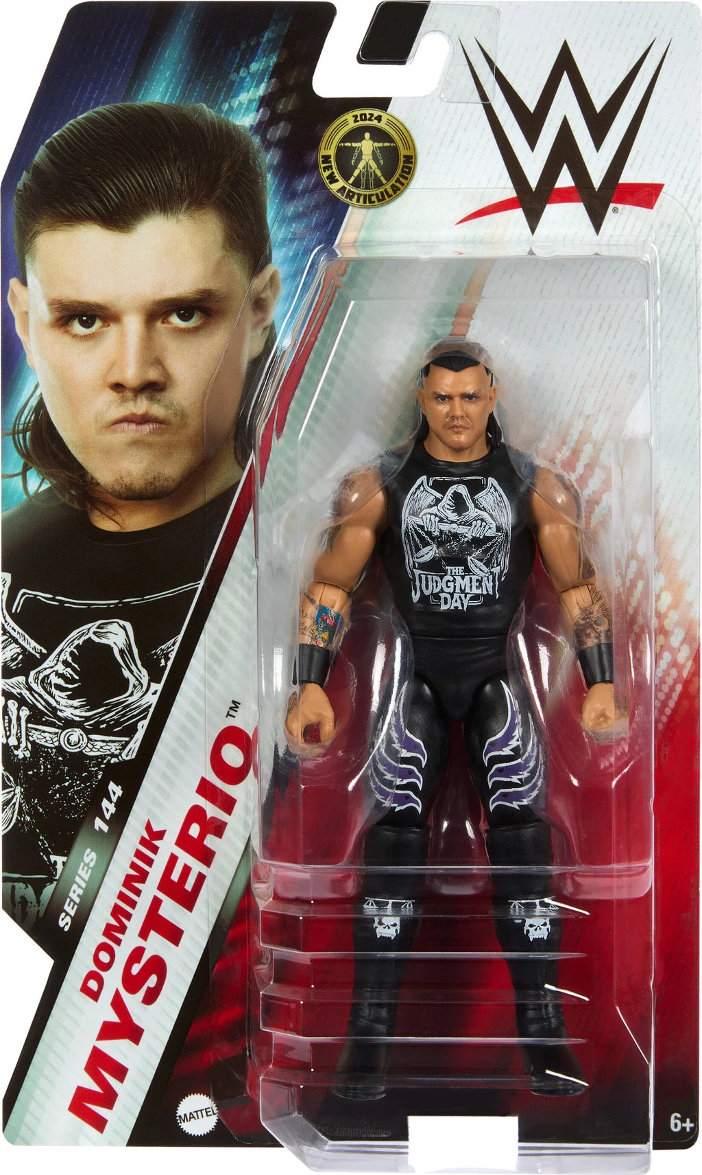 Look Mysterio WWE Dominik & 6-inch Superstar Life-Like Figure, with Action Articulation Collectible