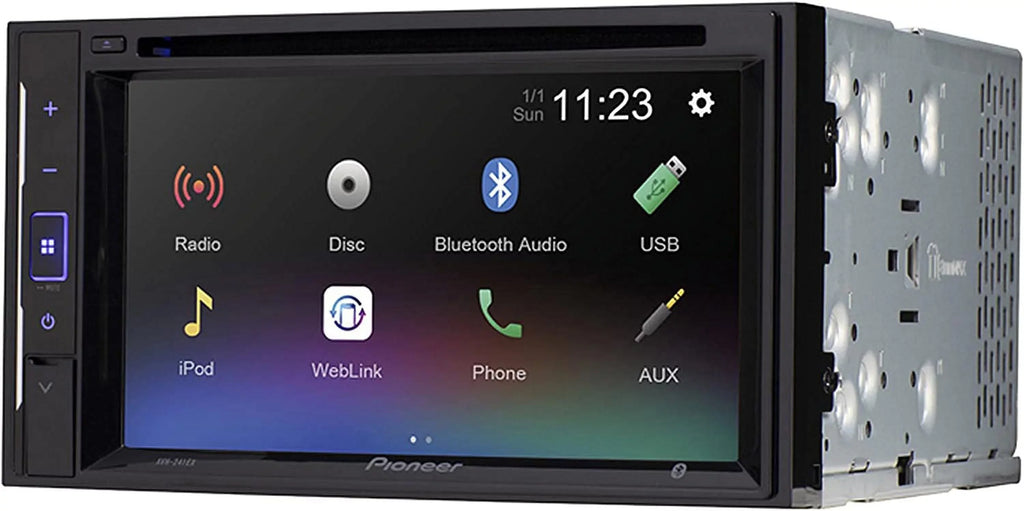 Plate Pioneer with AVH-241EX Camera DVD License Receiver Backup